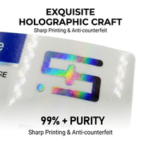 Vente en gros de flacons holographiques PET de 10 ml avec boîte et étiquettes, autocollants adhésifs personnalisés avec logo imprimé pour flacons de qualité pharmaceutique