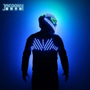 Chaleco LED Atmosphere Props para actuaciones en bares, ropa fluorescente para baile, casco fluorescente punk para <span class=keywords><strong>DJ</strong></span> - Product Image 4