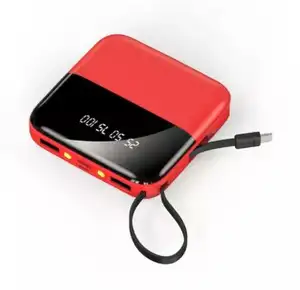 20000mAh 전원 은행 휴대 전화 듀얼 USB 유형 C Powerbank 외부 배터리 팩 휴대용 충전기 LED 디스플레이 Poverbank