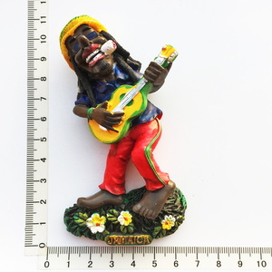 Giamaica Souvenir regali personalizzati della bandiera della Giamaica mappa del frigorifero distintivo Jamaicans Dance Reggae resina aborigena magnetici Jamaica magneti - Product Image 2