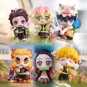 6 pièces/ensemble Figurine Manga Tanjirou Nezuko Zenitsu Kyoujurou Kanroji Kamado Nezuko Birth Flower Ver. Figurines PVC Anime Jouets - Product Image 2
