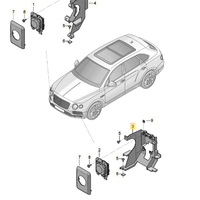 Komponen Otomotif Premium untuk Bentley Bentayga 2017-2019 Braket Sensor Kiri dan Kanan Dudukan Sensor Radar ACC 36A807125B 36A807126B
