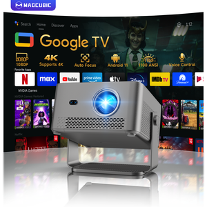 MAGCUBIC HY450GT Proiettore Smart di Alta Qualità 1100ANSI 1080P Supporto 8K Auto Focus a Corto Raggio Google <span class=keywords><strong>TV</strong></span> LED <span class=keywords><strong>LCD</strong></span> per Esterni - Product Image 1