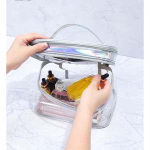 Borsa per il Trucco Personalizzata Red Star, Impermeabile, Portatile, Grande Capacità, con Cerniera, Astuccio Cosmetico in PVC per Viaggi e Influencer - Product Image 6