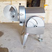 Elektrische Restaurant Multifunctionele Industriële Rvs Automatische Groente Fruit Cutter Groentesnijder Snijmachine