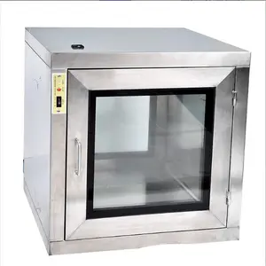 ISO5 Cleanroom ISO14644 GMP Clear Clean Room Stainless Steel Laboratory Pass Box