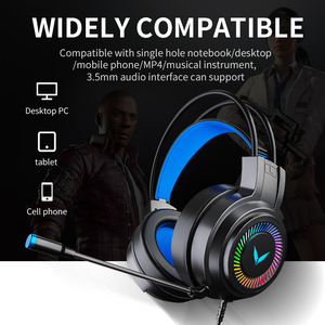 Auriculares para juegos G60 con cable de 7.1 canales para PC y portátiles con cancelación de ruido y micrófono - Product Image 4