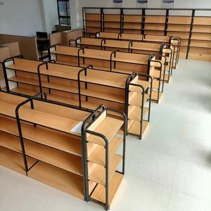 סיטונאי פלדה + Woodne יחיד צדדי הקמעונאי סופרמרקט מדפי מדפי עם ארון - Product Image 5