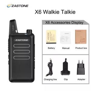 ZASTONE X6 Mini talkie-walkie UHF <span class=keywords><strong>Radio</strong></span> bidirectionnelle 400-480MHZ Petite station de <span class=keywords><strong>Radio</strong></span> de Communication de Restaurant talkie-walkie portable - Product Image 2