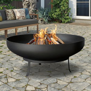 Brasero Portátil Moderno Grande de Acero Corten Marca YIJIE para Leña, para Fiestas al Aire Libre - Product Image 6