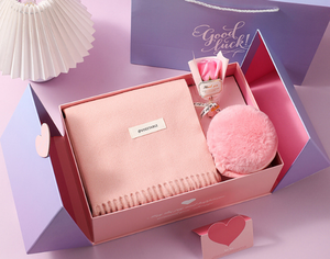 Set Regalo Invernale di Lusso per Donna, Elegante e Moderno, Personalizzabile in Acciaio Inossidabile <span class=keywords><strong>Rosa</strong></span> e Viola, Ideale per Natale e Ringraziamento - Product Image 3