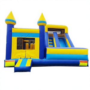 Château gonflable géant de qualité commerciale pour enfants avec toboggan intégré - Product Image 1