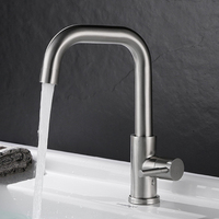 Prix usine Mini robinet d'eau mélangeur 360 bec rotatif robinet de salle de bain tuyau coudé Flexible vanne en céramique salle de bain Bar bassin robinet