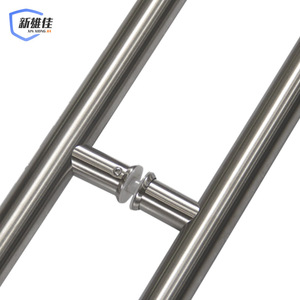Xin Xiong Jia Stainless Steel <b>Door</b> Handle For Glass Wooden <b>Doors</b> Modern Design Easy Installation Ambidextrous Metal Hardware - Product Image 2