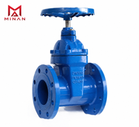 Katup Gerbang Besi Ulet Z45X-16Q PN16 dengan Dudukan Resilient, Batang Non-Rising, Flens, Handwheel, untuk Suplai Air dan Pemadam Kebakaran DN50-DN300