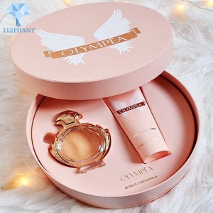 Custom Birthday Wedding Suprising Paper Bridesmaid <b>Pink</b> Round Luxury <b>Perfume</b> Gift Box - Product Image 5