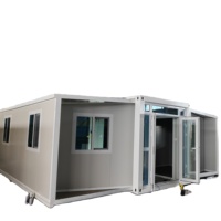 Casa Contenedor de Oficina Modular Portátil Plegable y Expandible de Lujo, 2-3 Dormitorios, Prefabricada, Móvil, de Acero con Panel Sándwich 7