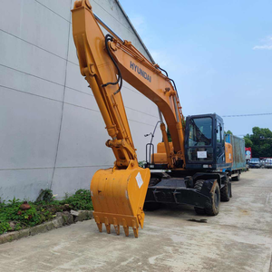Excavatrice de roue Hyundai 210W-7 210W-9 d'occasion de belle qualité boîte de vitesse de machines de construction en parfait état de fonctionnement de 21 tonnes - Product Image 6