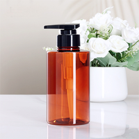 Bouteille cosmétique en plastique PET transparente vide de haute qualité 250ml/350ml pour le lavage du corps pompe à presser bouteille en plastique pour shampooing