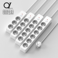 Protection contre les surtensions OL 3 canaux EU Power 3 Outlets Power Strip king Extension Cord Electric Power Strip