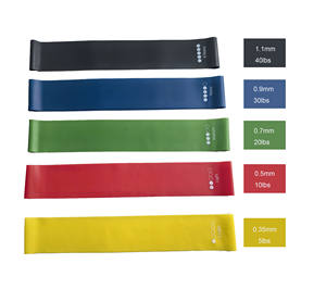 Ensemble de 5 bandes de résistance personnalisables avec logo, sans latex, en TPE, haute élasticité, portables, pour exercices de fitness - Product Image 4