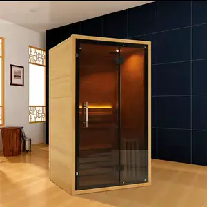 Modern Design ODM OEM Hemlock Infrared Sauna 1 Person Quartz