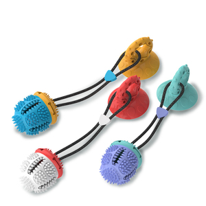 Jouet à mâcher pour <span class=keywords><strong>chien</strong></span> en forme de cône de pin, balle anti-fuite pour animaux de compagnie - Product Image 1
