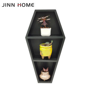 Jinnhome barhere scaffale spettrale decorazione gotica per la casa nobile viola galleggiante mensola in legno per parete o Self Table in piedi - Product Image 5