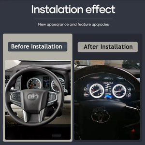 หน้าปัดดิจิตอล JIUTREE สำหรับรถยนต์ Toyota Hiace ปี 2019-2024 จอแสดงผล LCD แบบ Carplay สำหรับแผงหน้าปัดรถยนต์ จอแสดงผลเสมือนจริง แผงหน้าปัดดิจิตอล - Product Image 2