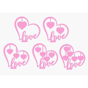 Moederdag Hartvormige Roos Houten Decoraties Desktop Decoraties Mama 'S Geschenken Home Decor - Product Image 4