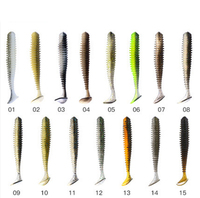 Burst Fishing T-tail Umpan Ikan Kait Timbal Ekor Capuchin Umpan Lembut Cacing Bertengger Ikan Mandarin Osmantus Osmanthus Loa