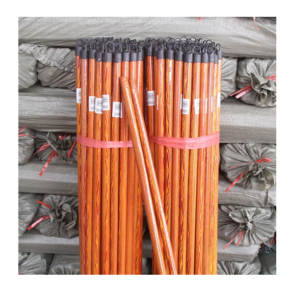 Customized design pvc wood handle broom stick,wooden mop stick with low price