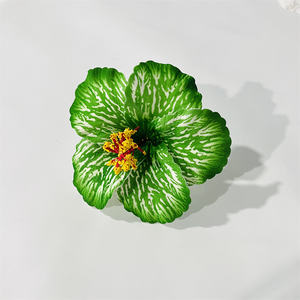 Horquilla de Hibisco Artificial, Flor de Espuma con Variedad de Colores, Pinza de Pelo con Diseño Único de Tatuaje, Excelente Calidad, Hecho a Mano, KN-hf081 - Product Image 5