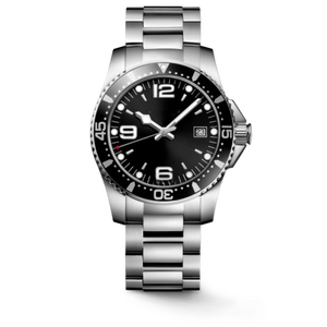 Dive Style Mechanical Watch with Rotating Bezel and Stainless Steel Bracelet for Sports and Casual Activities Longinesing - Product Image 1