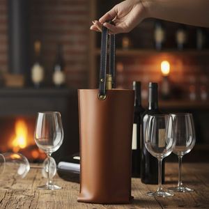 Porta Botellas Elegante y Portátil con Abridor, Protector y Exhibidor de Vinos, para Proteger y Mostrar tus Vinos Favoritos - Product Image 6