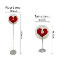 Lampe de Table moderne à Projection de cœur à LED, Rotation à 360 degrés, ambiance romantique, lampadaire pour salon, chambre à coucher
