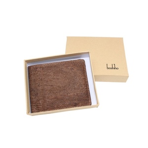 Boshiho Eco-friendly Natural Customized logo <b>RFID</b> <b>Blocking</b> Slim Card Holder Bifold Vegan Cork <b>Wallet</b> for Men - Product Image 4