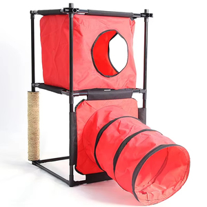 <strong>High</strong> <strong>Quality</strong> Hot-selling Luxury <strong>Pet</strong> <strong>Cat</strong> House Multi-storey Domestic Red Indoor <strong>Cat</strong> Nest - Product Image 3
