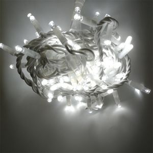 <span class=keywords><strong>Cable</strong></span> blanco de alta calidad IP65 impermeable 10m 100LEDs <span class=keywords><strong>Cable</strong></span> de goma al aire libre Navidad LED Cadena de luces con luces intermitentes - Product Image 5
