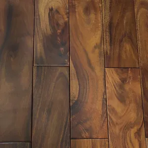 Suelo de madera de acacia de gama alta, suelo de espiga para sala de estar interior sólido, suelo de madera dura de nogal chino