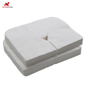 Funda de almohada de tela Spunlace en forma de U para reposacabezas, cubierta desechable para reposacabezas facial, fundas para reposacabezas, uso en salón, GZ RTS, pedido a granel mixto - Product Image 1