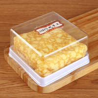Boîte à tiramisu grande taille, personnalisable et très vendue, en plastique acrylique transparent, pour gâteaux et desserts (gelée)