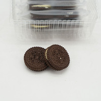 Vente chaude de haute qualité 100G * 40 Mini Sandwich Biscuits Petits craquelins sucrés croustillants noirs 3 saveurs Sacs en plastique emballés