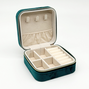 Borse Portatili Personalizzabili Rotonde/Quadrate con Cerniera, Scatole Multifunzionali per Orecchini e Ciondoli, Confezioni per Gioielli Personalizzate - Product Image 5