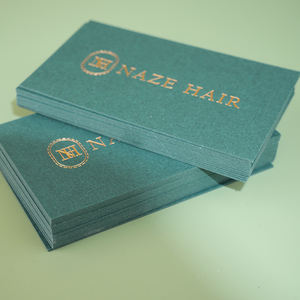 Kartu Nama Bisnis Logo Berlapis Emas Berkualitas Mewah, Kartu Pos Promosi Perusahaan, Kartu Ucapan Terima Kasih untuk Usaha Kecil - Product Image 6