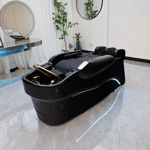 Lit de <span class=keywords><strong>massage</strong></span> électrique ergonomique - Station de spa capillaire de luxe à circulation d'eau pour salon de coiffure professionnel et centre de bien-être - Product Image 3