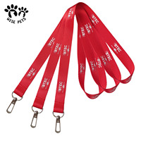 Gantungan kunci kain nilon kosong kustom gantungan kunci karyawan lanyard dipersonalisasi Logo dicetak tali leher untuk promosi atau konferensi