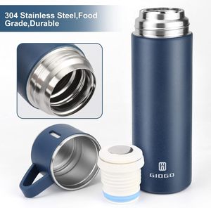 Mug Isotherme 304 en Acier Inoxydable, 500 ml/16,9 oz, Anti-Fuite, Sans BPA, pour Boissons Chaudes/Froides, Maintien Thermique 6-12 Heures - Product Image 2