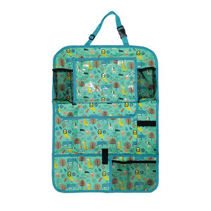 Organizador de Asiento Trasero de Auto con Soporte para Tablet de Pantalla Táctil, Protector de Asiento Trasero de Malla, Alfombrillas Protectoras contra Patadas, Bolsa de Almacenamiento de Viaje para Niños - Product Image 4