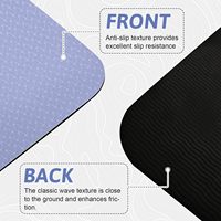Tapis de yoga imperméable en TPE violet durable et écologique de 5mm pour femmes, logo personnalisé, accessoire de fitness Pilates
